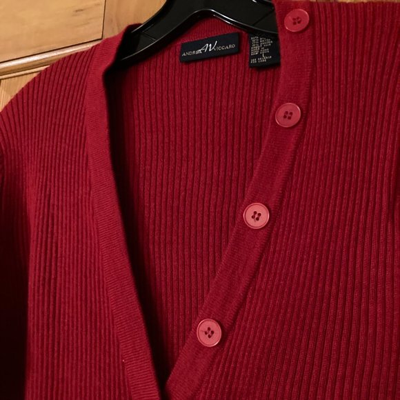 NWOT Vintage Andrea Viccaro Angora Blend Knit Sweater Size L - Picture 6 of 8